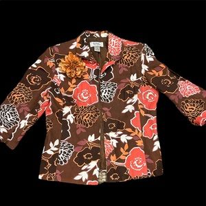 Bob mackie floral blazer‎